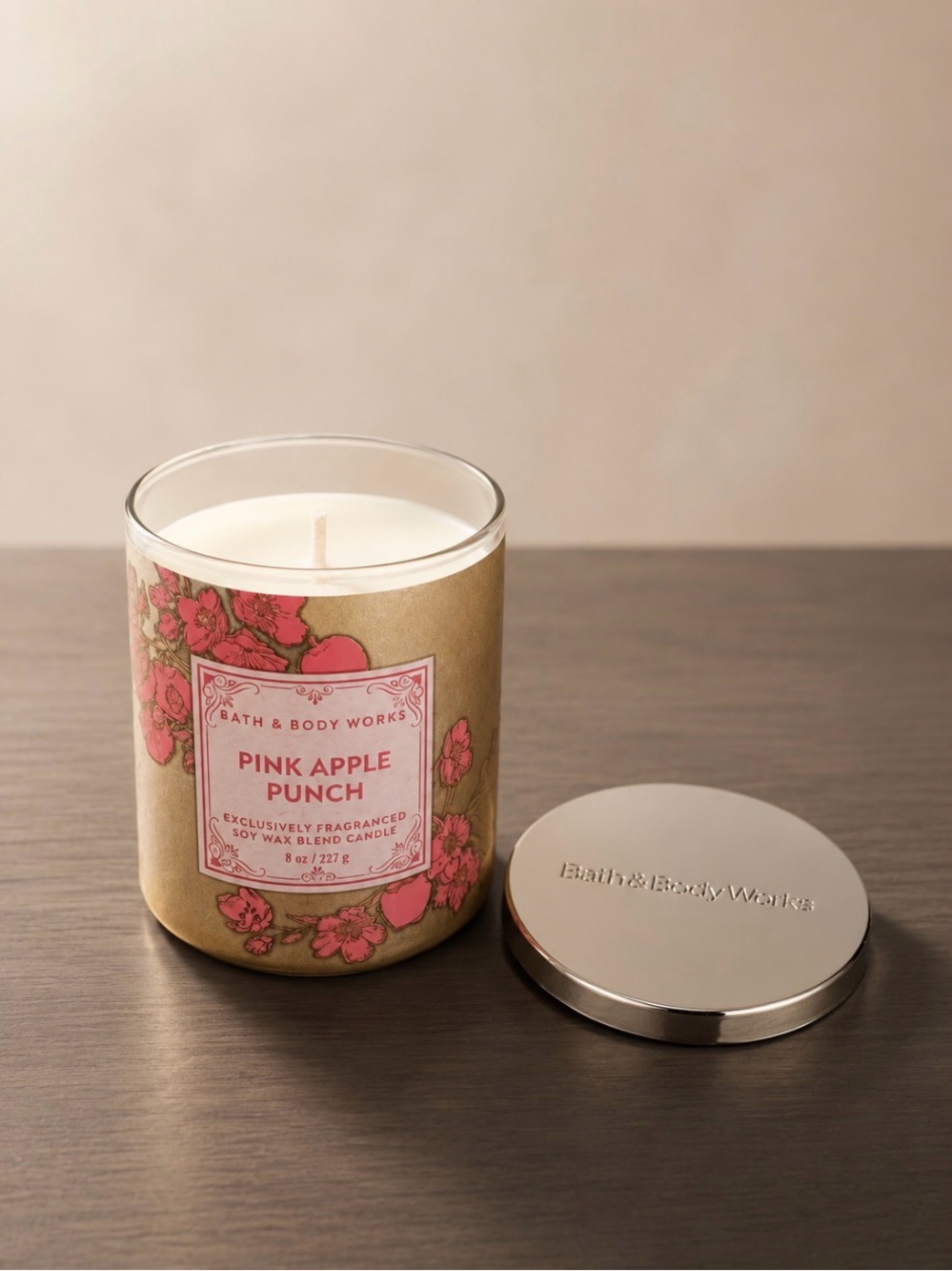 Bath & Body Works Pink Apple Punch Single Wick Candle